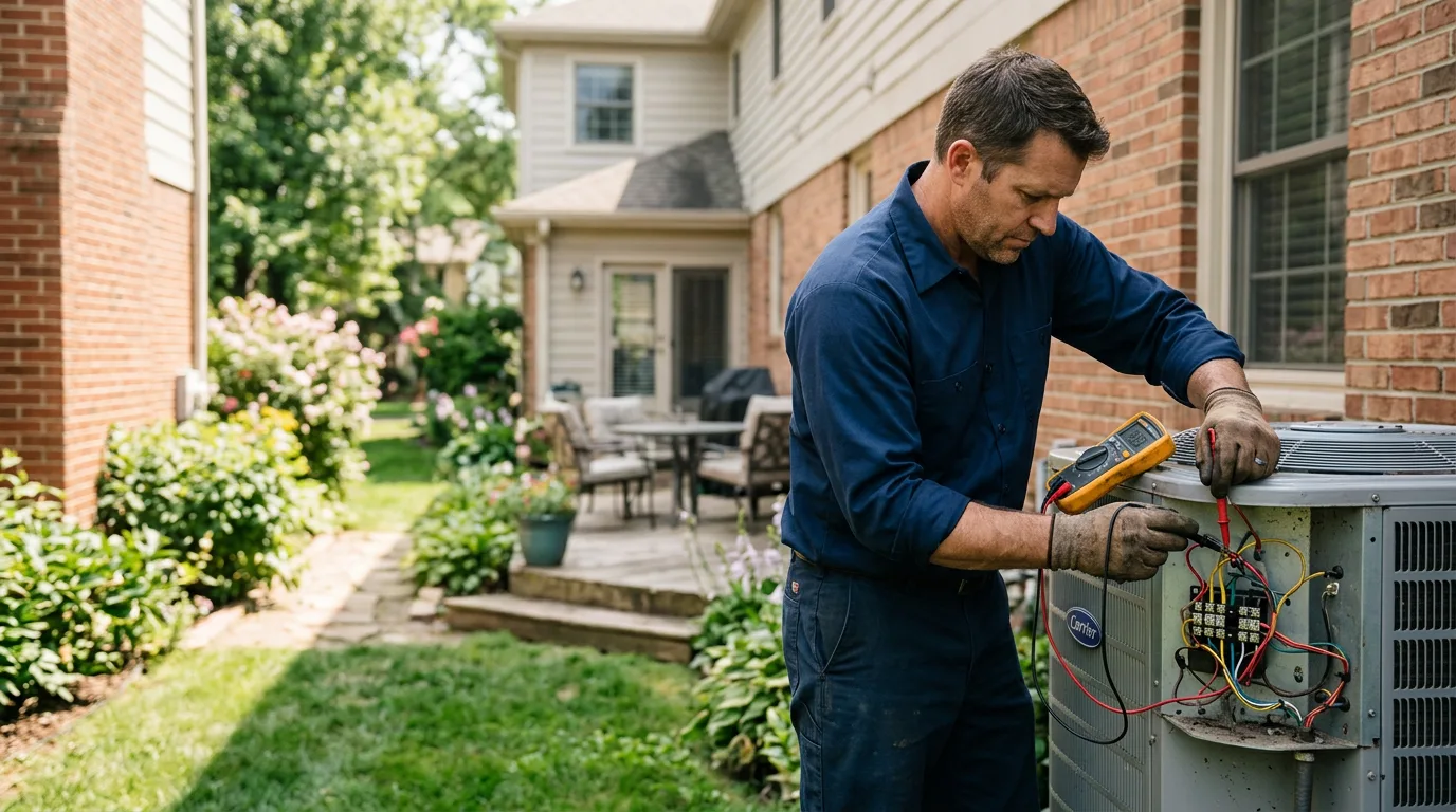 HVAC technician working near Okemos, MI